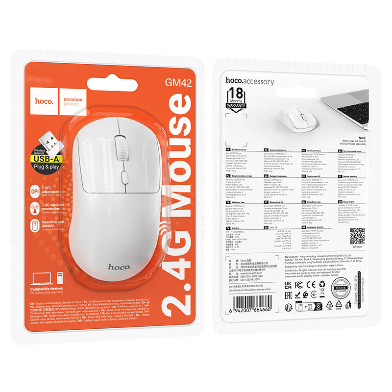 Wireless mouse “GM42 Platino” 2.4G