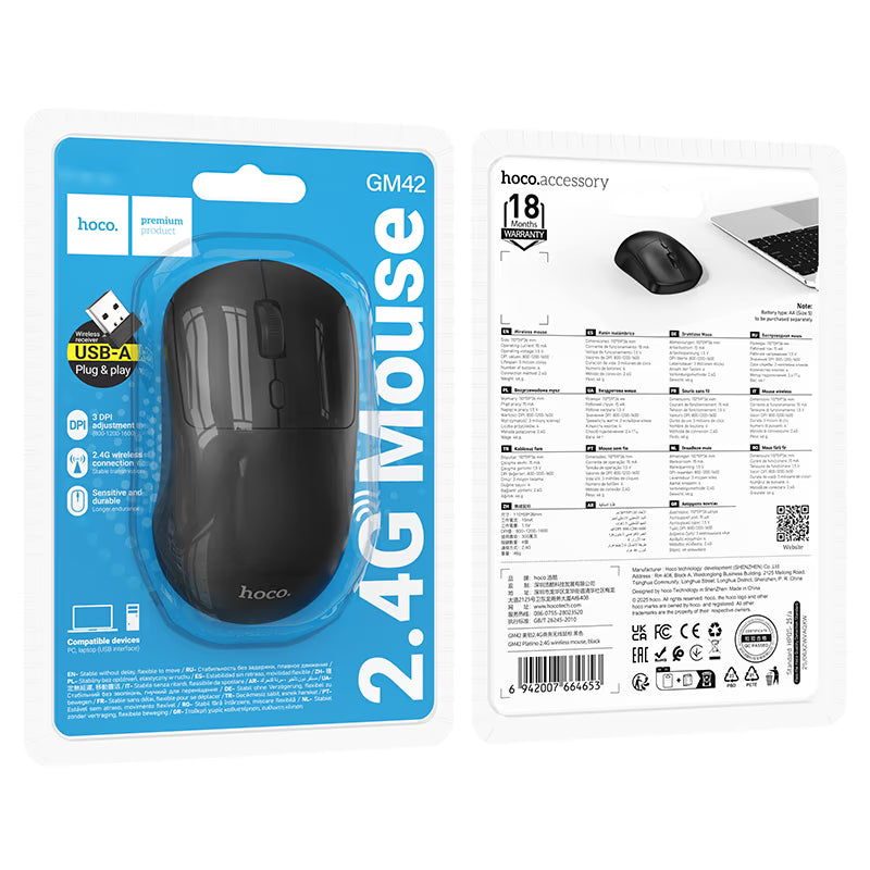 Wireless mouse “GM42 Platino” 2.4G
