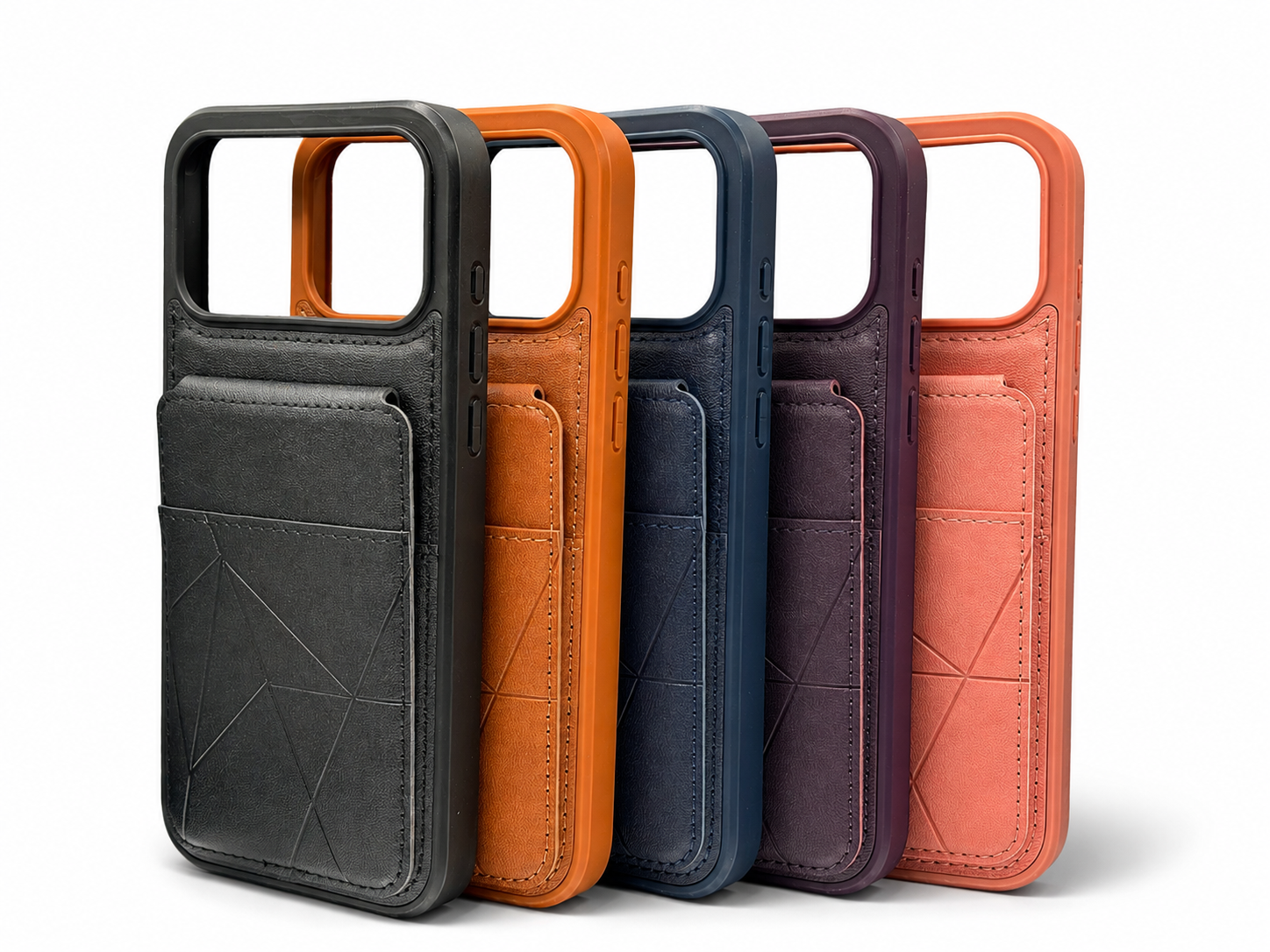 Leather Wallet Stand Case for iPhone 16 & 17 Series