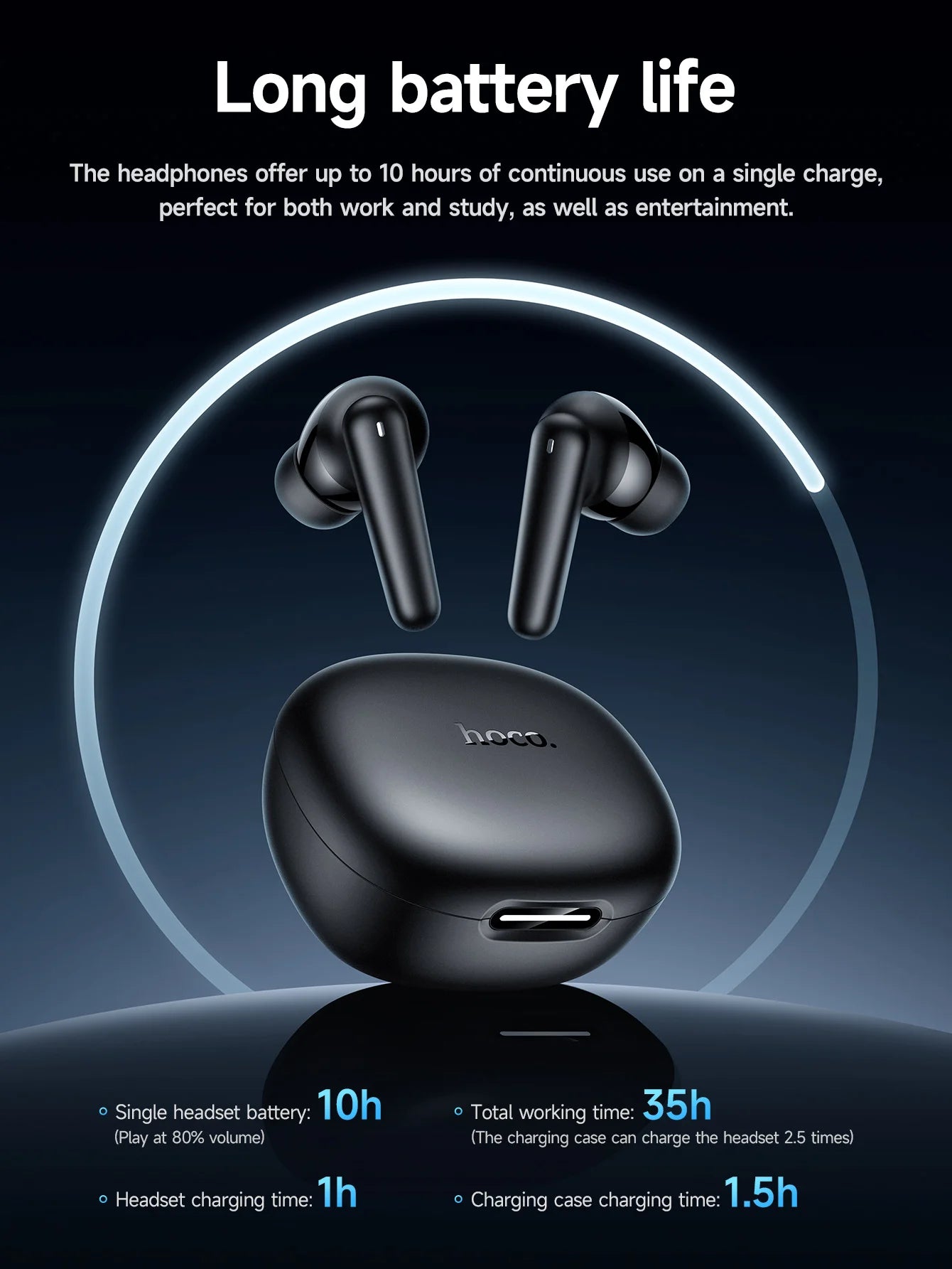 HOCO EQ100 Smart AI Translation Bluetooth Headset