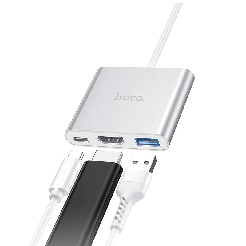 HOCO HB14 Type-C to USB3.0+HDTV+PD Converter/Adapter/Hub