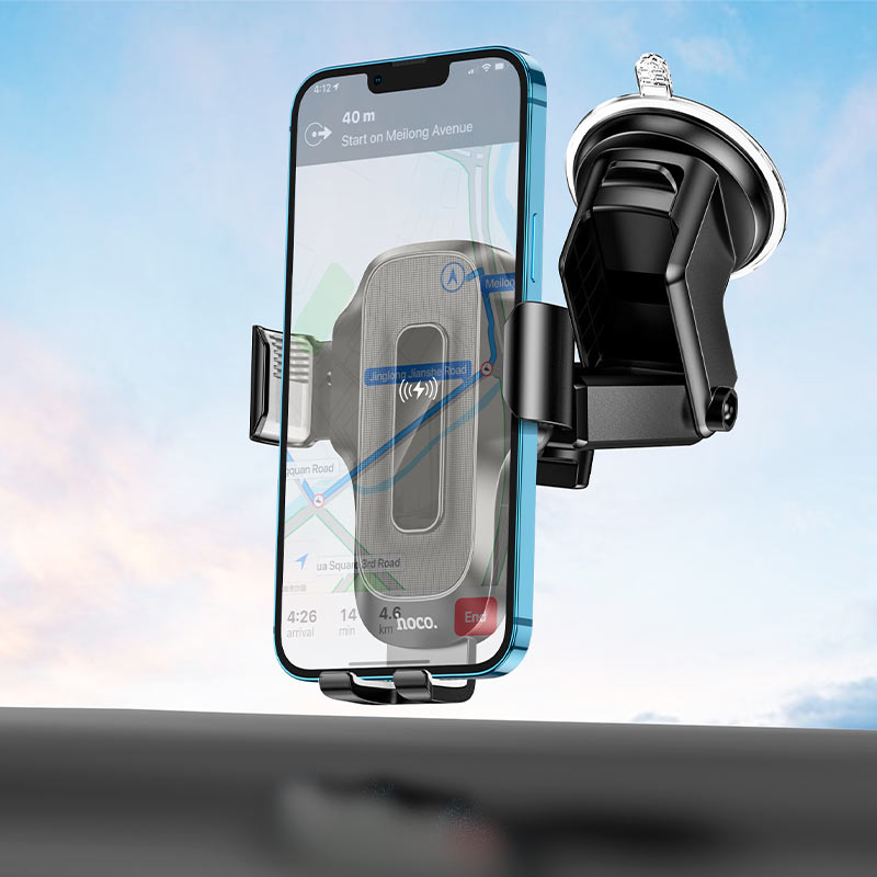 HOCO HW3 Wireless Charging Car Holder for Dashboard