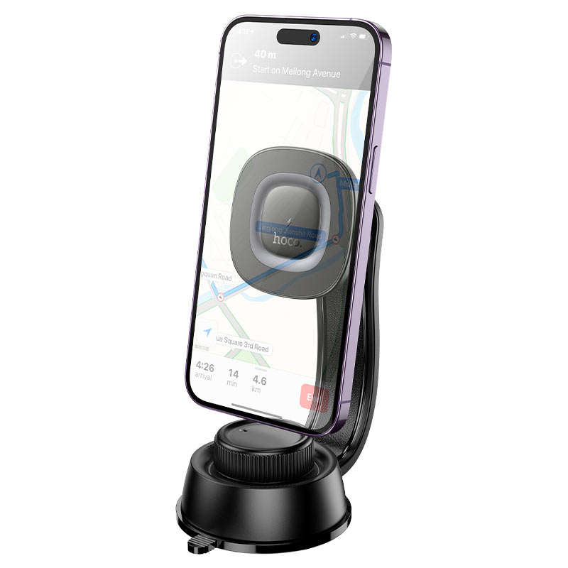 HOCO HW31 Wireless Charging Car Holder for Dashboard/Center Console