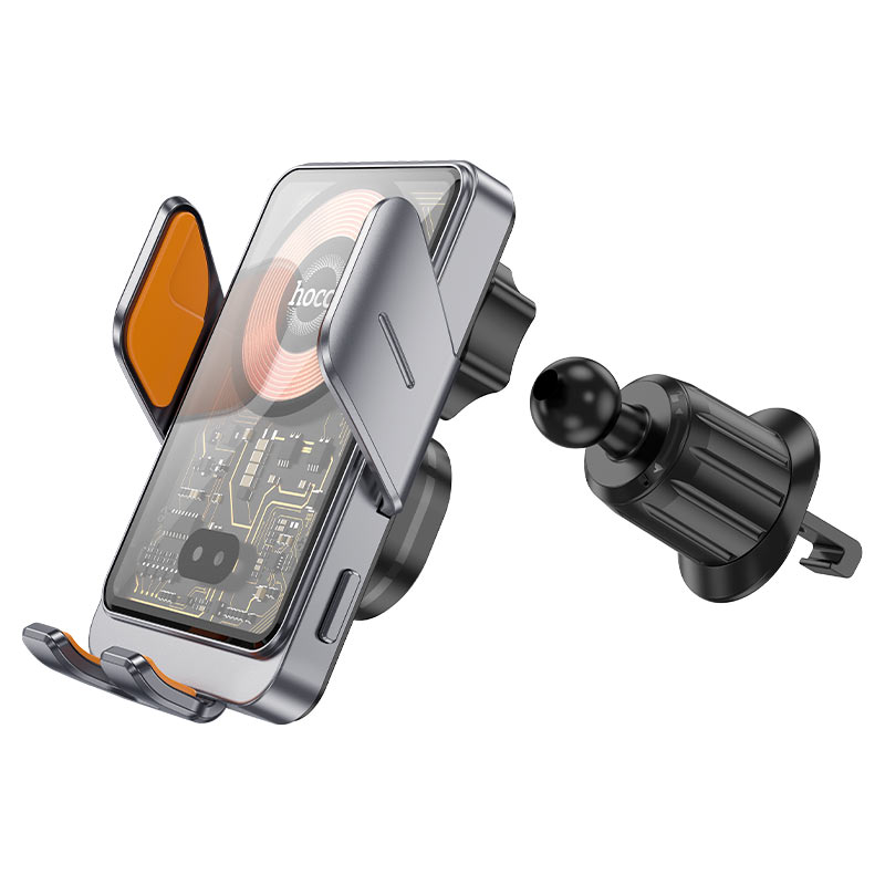 HOCO HW7 Transparent Wireless Fast Charging Car Holder for Air Outlet