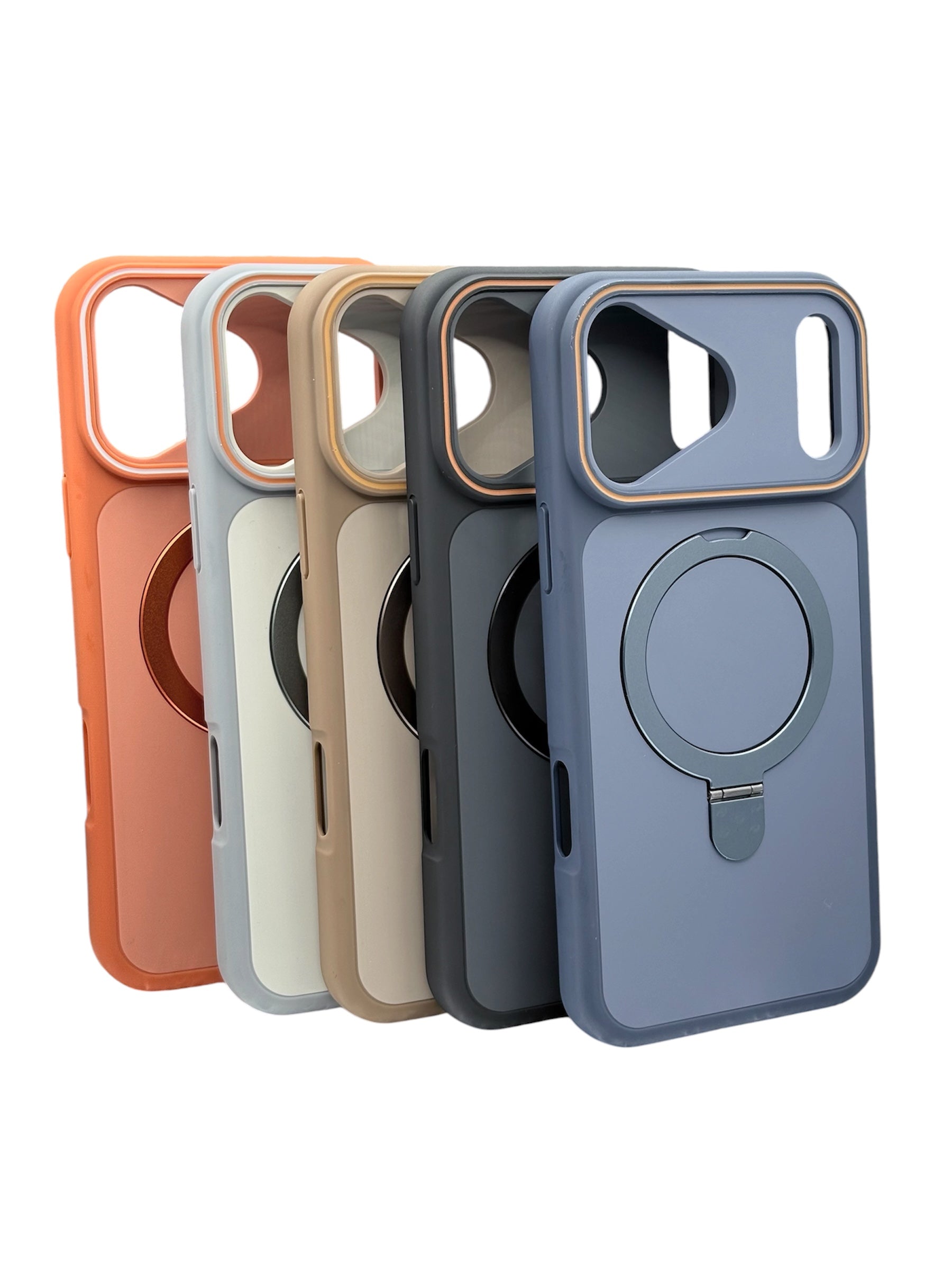 Matte Soft-Feel MagSafe Phone Case with Stand for iPhone 16/17 Series