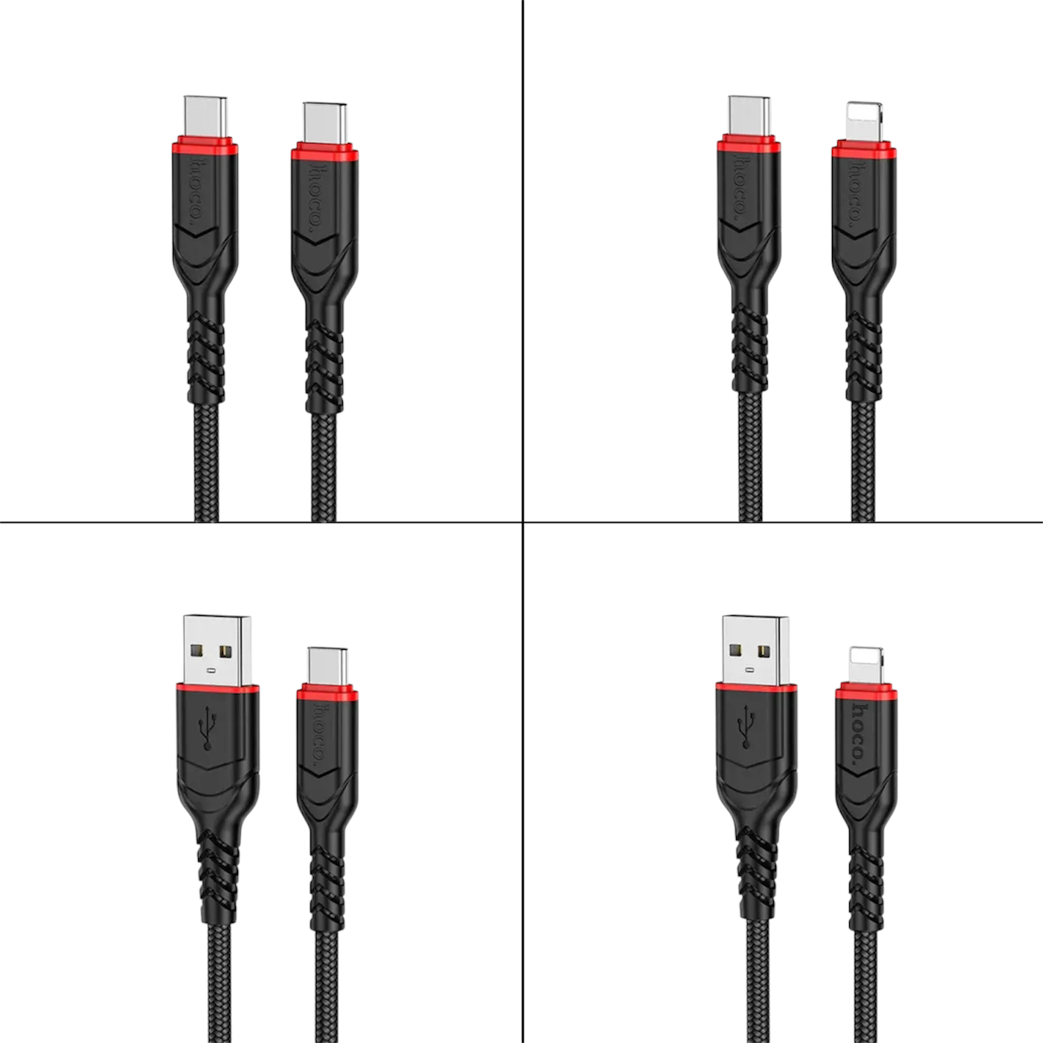 HOCO X59 Charging Data Cable (C to L, C to C, A to C, A to L) 3 Meter