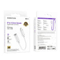 HOCO BOROFONE BV22 Adapter Lightning to 3.5mm Female Audio Converter 15cm