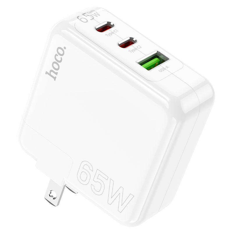 HOCO C115 PD65W + QC3.0 Three-Port(2C1A) Charger