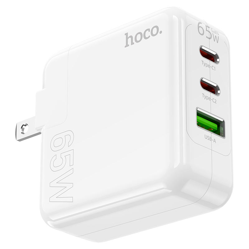 HOCO C115 PD65W + QC3.0 Three-Port(2C1A) Charger