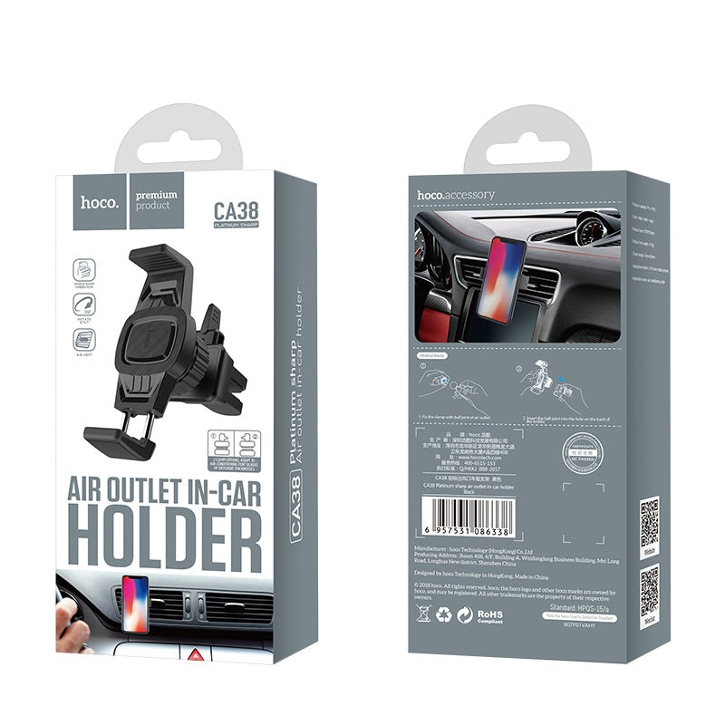 Car holder “CA38 Platinum sharp” air outlet in-car holder