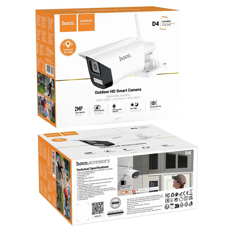HOCO D4 Outdoor HD Camera