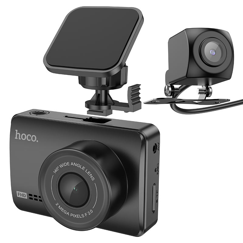 Hoco DV3 dual channel driving recorder dash cam 1080p / 30fps