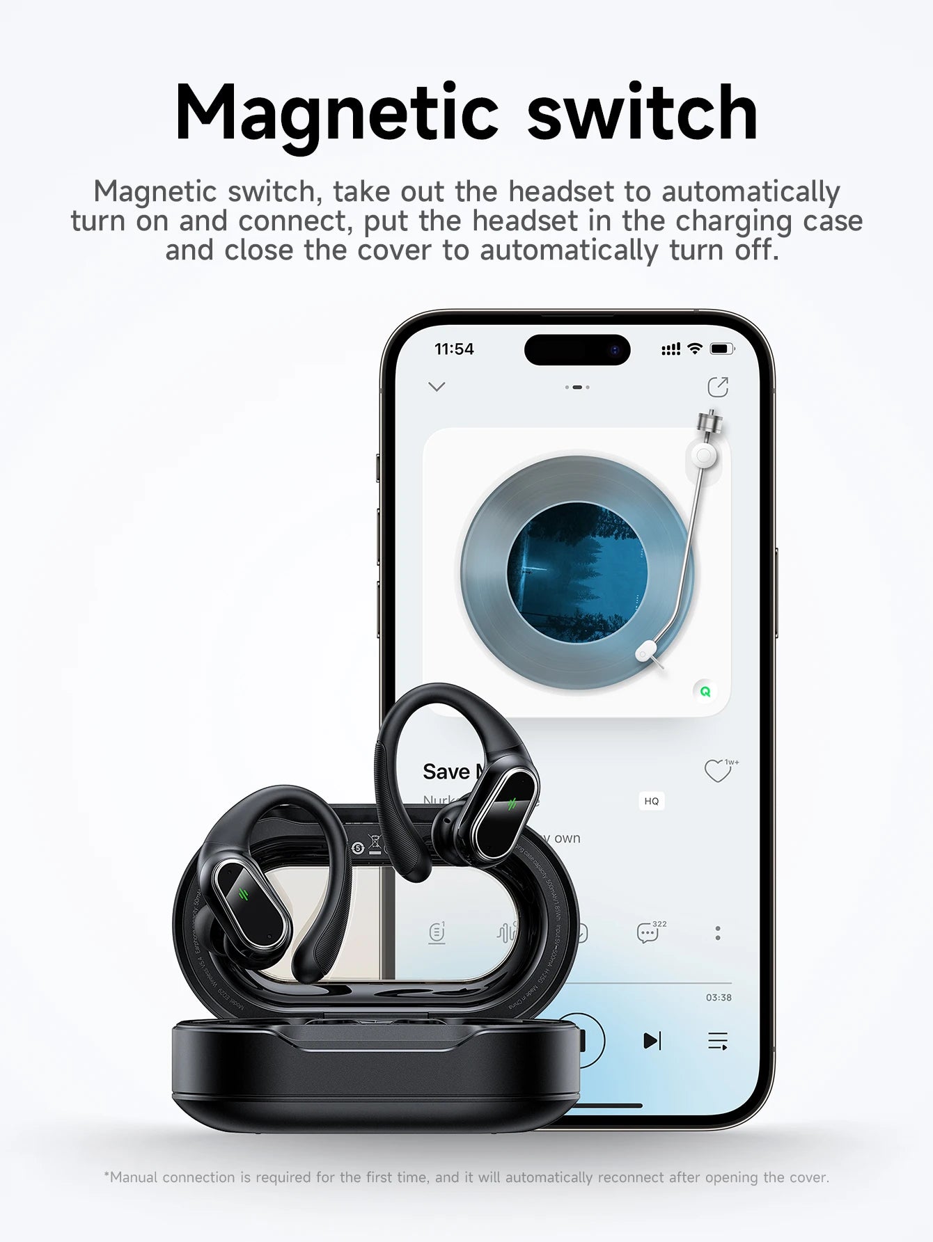 HOCO EQ29 Ear Hook Wireless Bluetooth 5.4 Earbuds