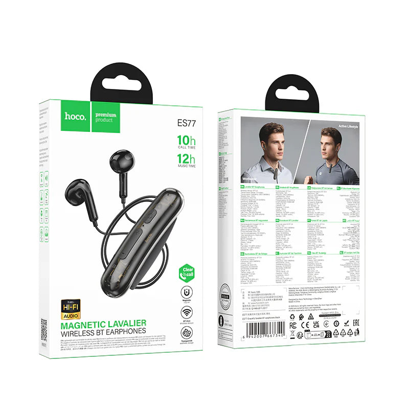 HOCO ES77 Magnetic Lavalier Wireless Headset