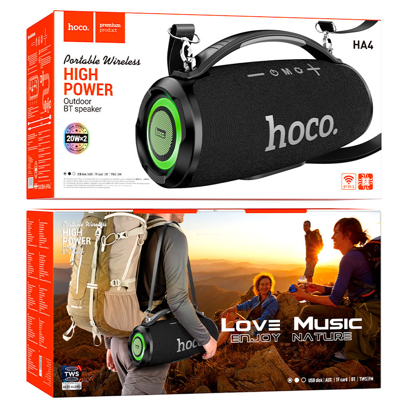 Wireless speaker “HA4 Surge” portable loudspeaker