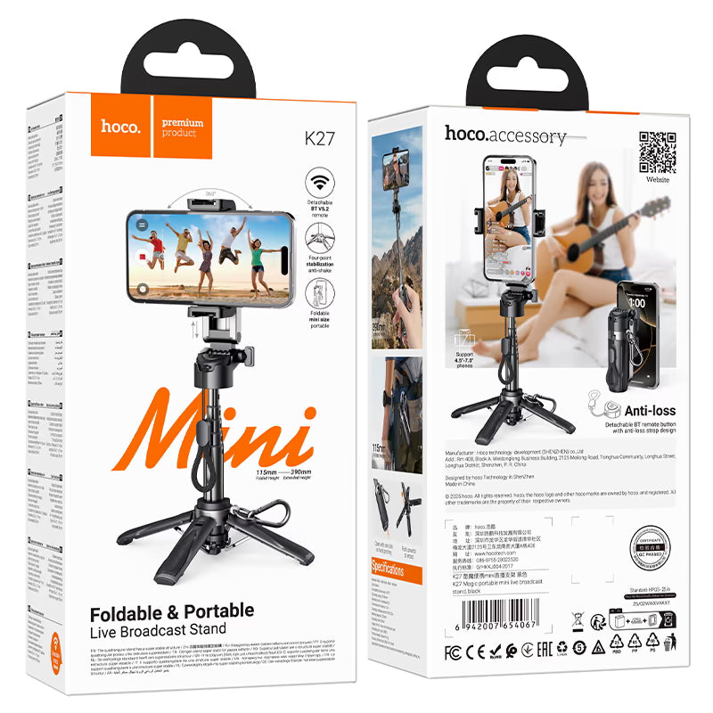Tabletop holder “K27 Magic” for live broadcast