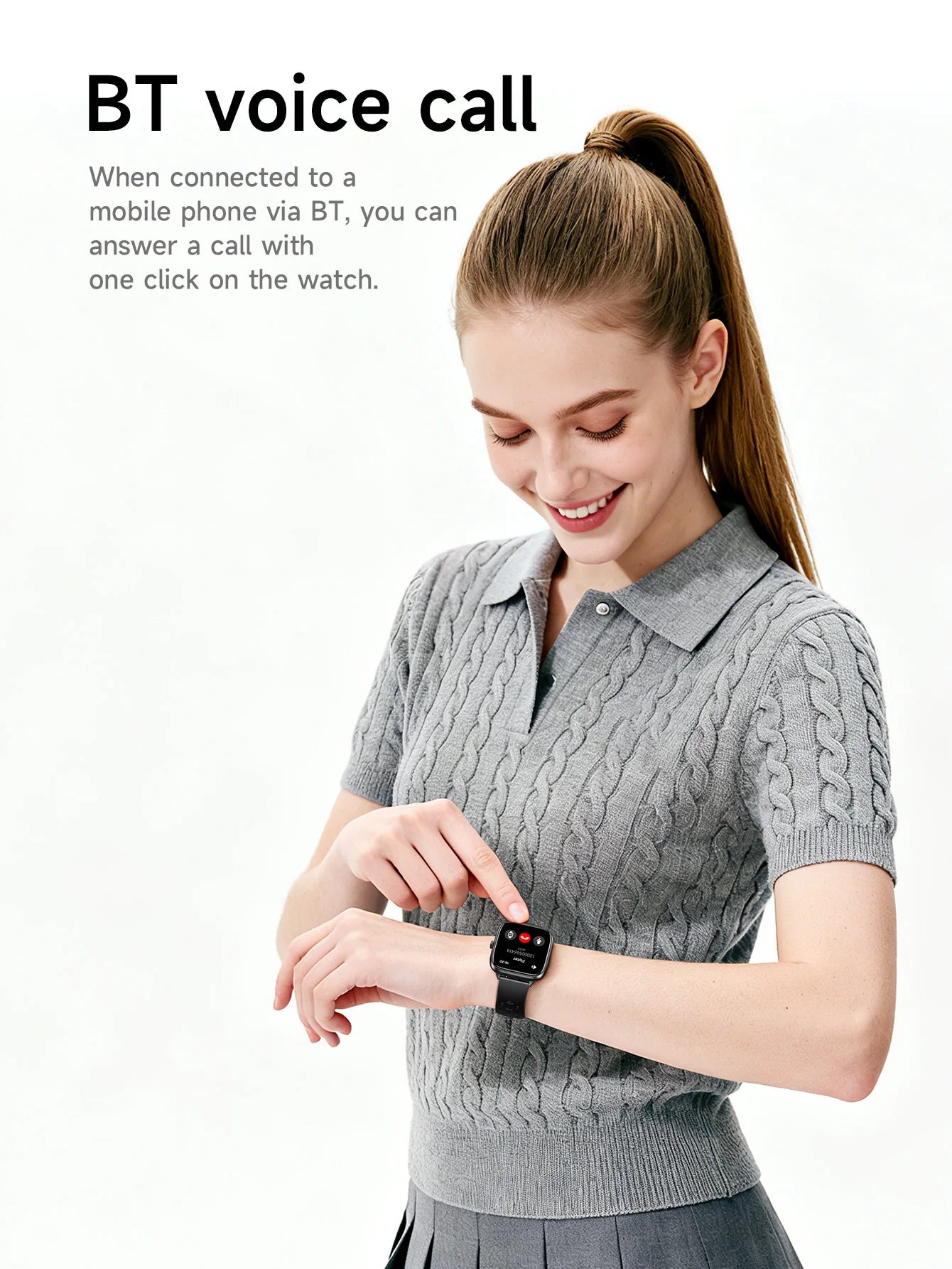 HOCO Y36 1.72 inch TFT Touch Screen Call Version Smart Watch