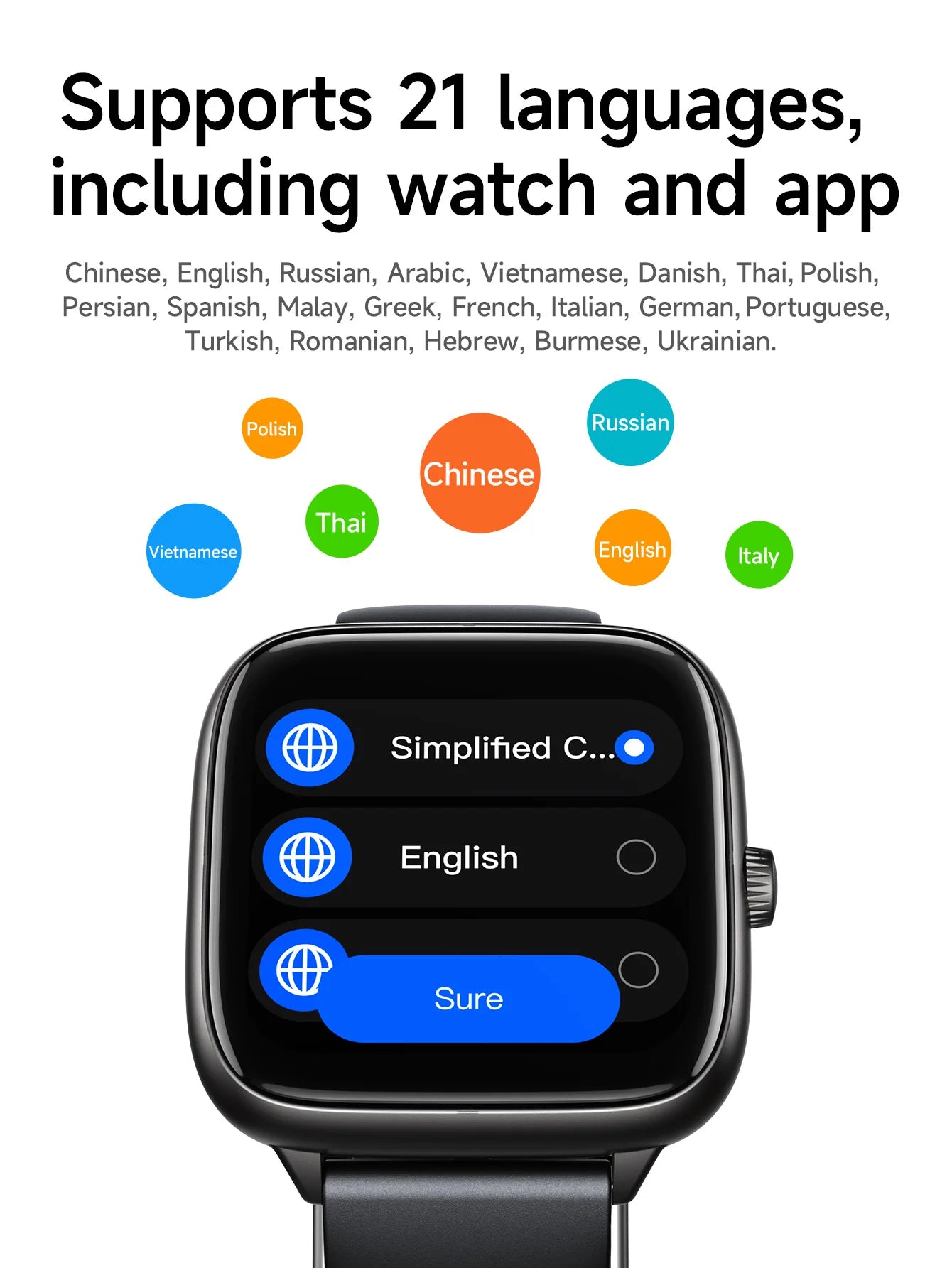 HOCO Y36 1.72 inch TFT Touch Screen Call Version Smart Watch